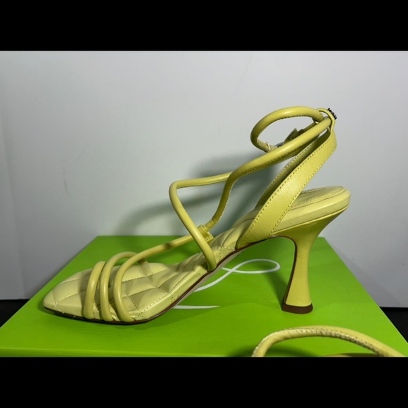Sam Edelman Maven Strappy Leather Padded Heels Shoes Kiwi Green Womans 10M - Picture 9 of 16